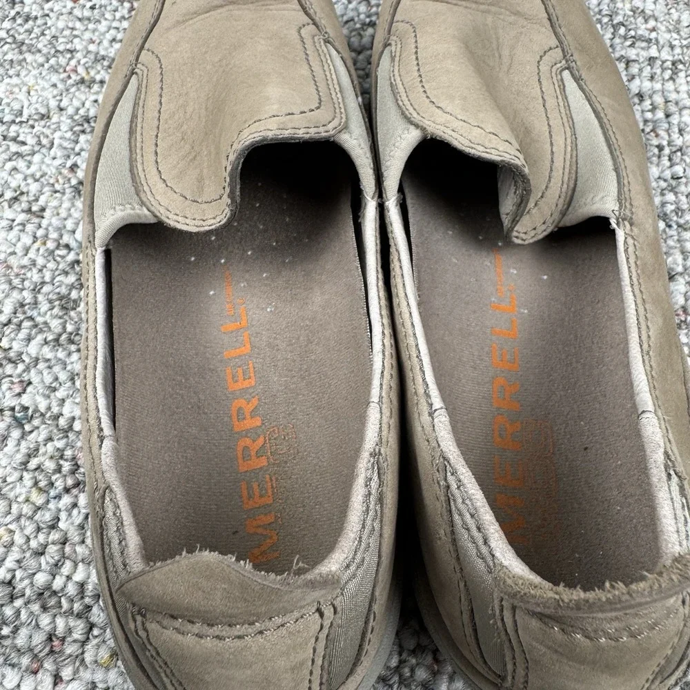 Merrell Primo Moc II Plateau Shoes Womens 9.5 Loafers Slip On Low Top Beige